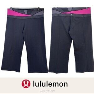⚫️ LULULEMON REVERSIBLE CROPPED LEGGINGS SIZE 4​​​